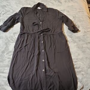 Old Navy Black Long Sleeve Dress